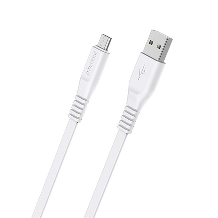 Borofone Kabel BX23 Wide Power - USB na Micro USB - 2,4A 1 metr biały