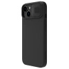 Nillkin CamShield Silky Silicone Case for iPhone 15 Plus with Camera Protector - Black