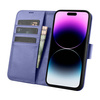 iCarer Wallet Case 2in1 iPhone 14 Pro Max Flip Leather Cover Anti-RFID Hellviolett (WMI14220728-LP)