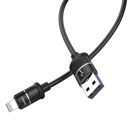 Kabel USB 3.2A 25cm LIGHTNING do IPHONE KAKU KSC-351 Szybkie Ładowanie Quick Charge 3.0 i Transmisja Danych czarny