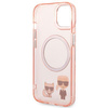 Karl Lagerfeld KLHMP14MHKCP iPhone 14 Plus 6.7 &quot;hardcase pink / pink Karl &amp; Choupette Aluminum Magsafe