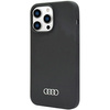 Audi Silikonhülle iPhone 14 Pro 6,1&quot; schwarz/schwarz Hardcase AU-LSRIP14P-Q3/D1-BK