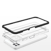 Clear 3in1 Case for Samsung Galaxy A22 5G Frame Gel Cover Black