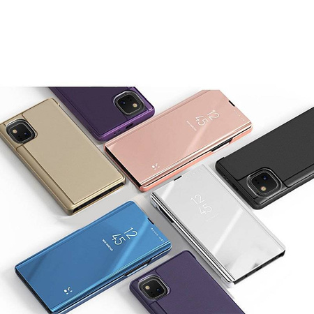 Clear View Case futerał etui z klapką Xiaomi Mi 11 Lite 5G czarny