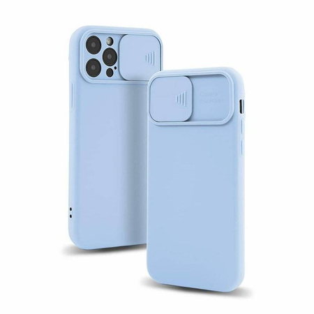 Schutzhülle IPHONE 14 PLUS Silicone with Camera Cover Nexeri Silicone Lens hellblau