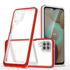 Clear 3in1 Case for Samsung Galaxy A12 5G Frame Gel Cover Red