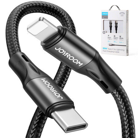 Joyroom fast charging / data cable USB Type C - Lightning PD 20W 1m black (S-1024N1-PD)