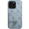 Schutzhülle IPHONE 13 PRO Guess Hardcase 4G Triangle Logo Cardslot (GUHCP13LP4TPB) blau