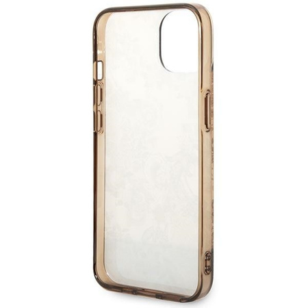 Original Case IPHONE 14 Guess Hardcase Porcelain Collection (GUHCP14SHGPLHC) gold