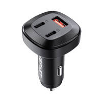 Acefast car charger 66W 2x USB Type C / USB, PPS, Power Delivery, Quick Charge 4.0, AFC, FCP, SCP black (B3 black)