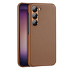 Dux Ducis Grit case for Samsung Galaxy S23+ elegant cover made of artificial leather MagSafe brown