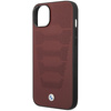 Original Case IPHONE 14 BMW Leather Seats Pattern MagSafe (BMHCP14S22RPSR) burgundy