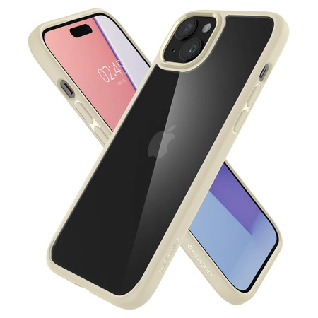 Spigen Crystal Hybrid case for iPhone 15 Plus - beige