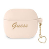 Guess GUA3LSCHSP AirPods 3 cover pink / pink Silicone Charm Collection