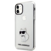 Original Case IPHONE 11 / XR Karl Lagerfeld Hardcase Ikonik Choupette (KLHCN61HNCHTCT) transparent