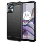 Carbon Case für Motorola Moto G13 flexible Silikon-Carbon-Hülle schwarz