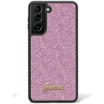 Guess Glitter Script case for Samsung Galaxy S24 Ultra - purple