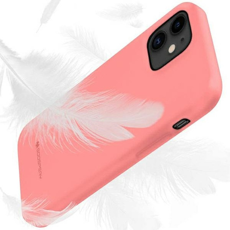 Etui IPHONE 14 Matowy Silikon Mercury Soft Jelly jasny róż