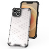 Honeycomb case for iPhone 14 armored hybrid cover transparent