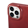 iCarer CE Oil Wax Premium Leather Folio Case Leather Case for iPhone 14 Pro Flip Magnetic MagSafe Red (AKI14220706-RD)