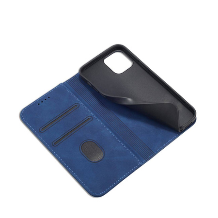 Magnet Fancy Case Case for iPhone 12 Pro Max Pouch Card Wallet Card Stand Blue