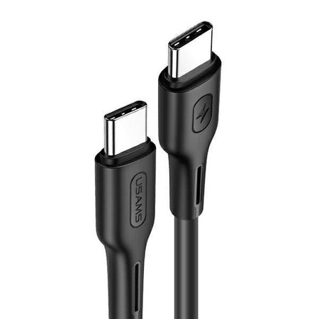 USAMS Kabel U43 USB-C na USB-C 100W PD Fast Charge 5A 1.2m czarny/black SJ459USB01 (US-SJ459)