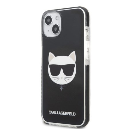 Original Case IPHONE 13 MINI Karl Lagerfeld Hardcase Choupette Head black