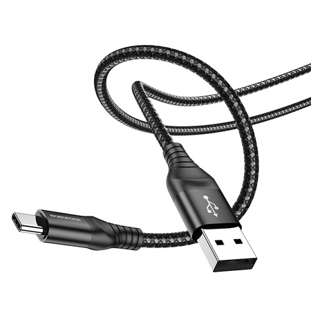 Borofone Kabel BX56 Delightful - USB na Typ C - 3A 1 metr czarny