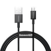 Baseus Superior kabel przewód USB - micro USB do szybkiego ładowania 2A 1m czarny (CAMYS-01)