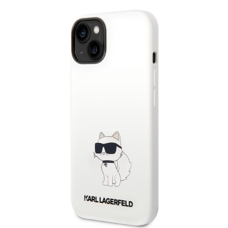 Karl Lagerfeld Silicone NFT Choupette - Etui iPhone 14 Plus (biały)