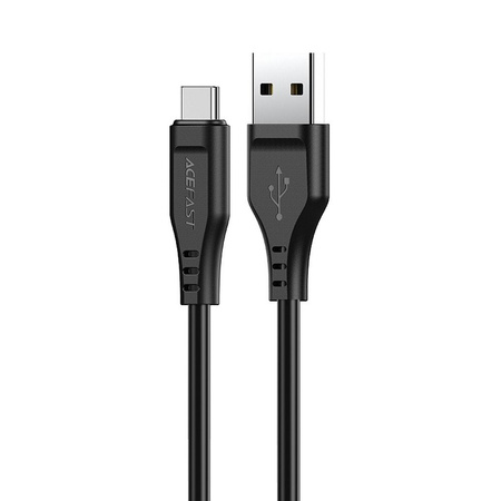 Acefast USB cable - USB Type C 1.2m, 3A black (C3-04 black)