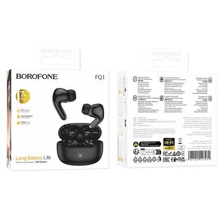 Borofone Słuchawki Bluetooth TWS FQ1 Shine czarne