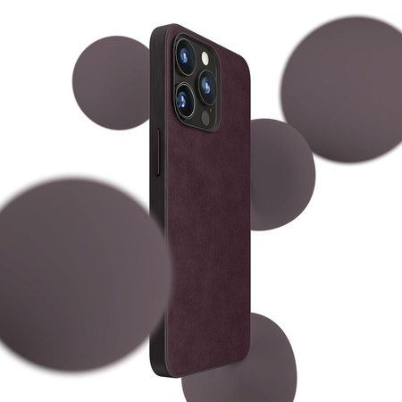 Apple iPhone 15 Pro Max - 3mk HARDY MagFabric Case Mulberry