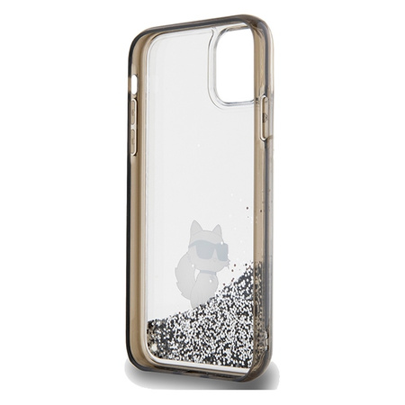 Karl Lagerfeld nakładka do iPhone 11 KLHCN61LKCNSK HC LIQ. GLITTER C transparentna