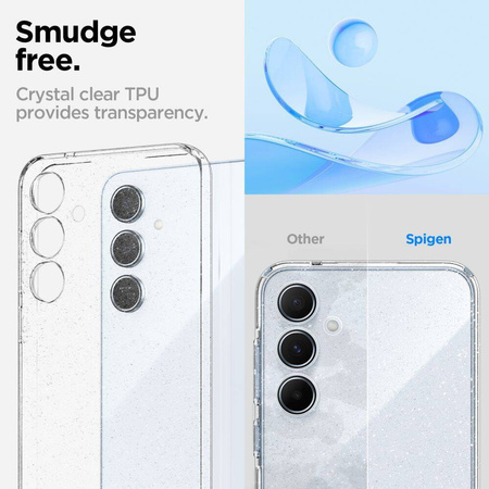 Etui SAMSUNG GALAXY A55 5G Spigen Liquid Crystal Glitter transparentne