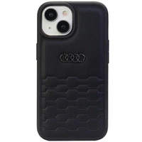 Audi GT Kunstlederhülle für iPhone 15 Plus – Schwarz