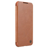 Nillkin Qin Leather Pro Case Hülle für Samsung Galaxy S22+ (S22 Plus) Kameraschutz Holster Cover Flip Cover Braun