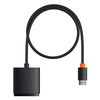 Baseus AirJoy 2in1 4K 60Hz bidirektionaler HDMI-Adapter mit integriertem 1 m Kabel – Schwarz