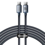 Baseus Crystal Shine Series Fast Charging Data Cable Type-C to Type-C 100W 2m Black