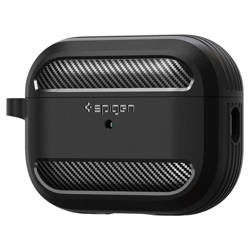 Spigen Rugged Armor - Etui do Apple Airpods Pro 1 / 2 (Czarny)