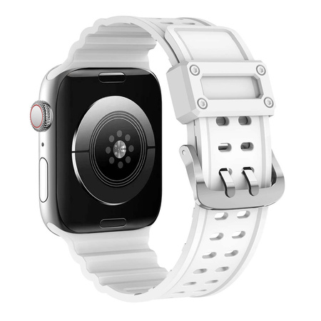 Strap Triple Protection strap for Apple Watch Ultra, SE, 8, 7, 6, 5, 4, 3, 2, 1 (49, 45, 44, 42 mm) bracelet white