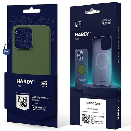 Apple iPhone 15 - 3mk Hardy Silicone MagCase Alpine Green