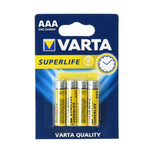 Bateria Cynkowa VARTA  R3 (AAA) 4 szt Superlife