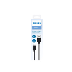 PHILIPS KABEL USB DO USB MICRO CZARNY 1,2M 4FT DLC3104U/00
