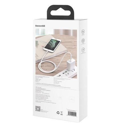 Baseus Cafule Series Metal Data Cable USB to IP 2.4A 2m White