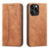 Magnet Fancy Case Case for iPhone 13 Pro Max Pouch Card Wallet Card Holder Brown