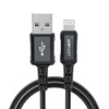 Acefast cable MFI USB - Lightning 1,8m, 2,4A black (C4-02 A Black)