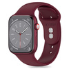 Tech-Protect Silicone Strap for Apple Watch 4 / 5 / 6 / 7 / 8 / 9 / SE / Ultra 1 / 2 (42 / 44 / 45 / 49 mm) - Burgundy