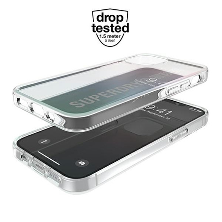 SuperDry Snap iPhone 12 mini Clear Case Gradient 42598