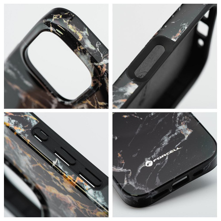 FORCELL F-PROTECT Mirage, Military Drop-Test futerał kompatybilny z MagSafe do IPHONE 16 PRO black marble